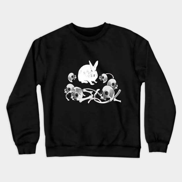 Killer Rabbit Crewneck Sweatshirt by geodesyn